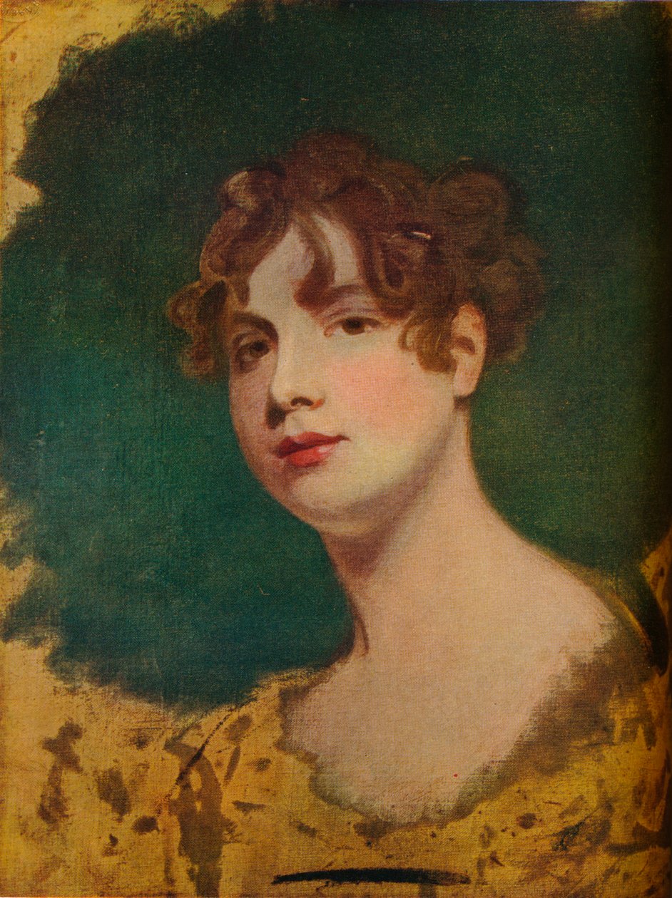 Skizze eines Frauenkopfes von George Romney