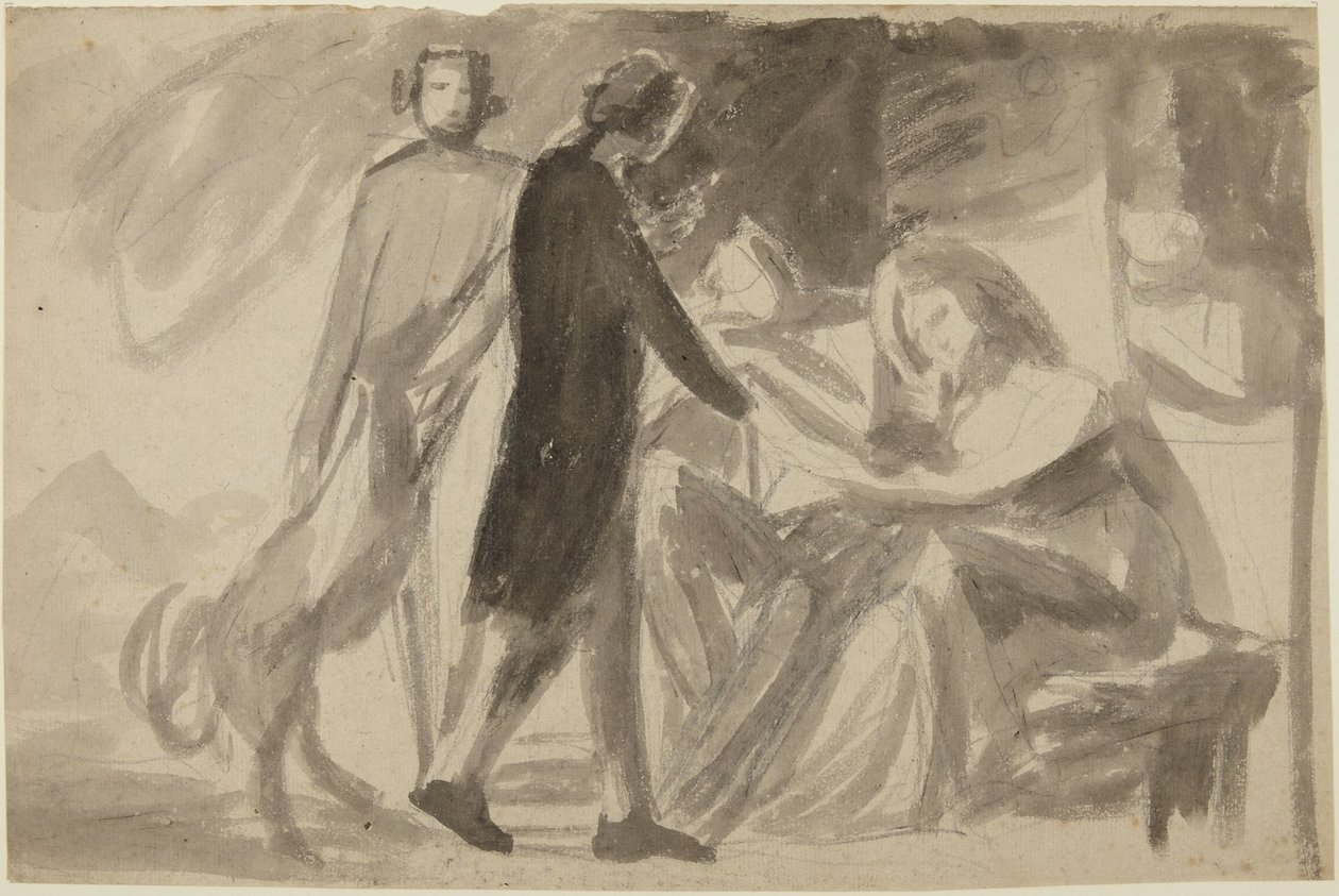 Studie für ein Gruppenporträt (?) von George Romney