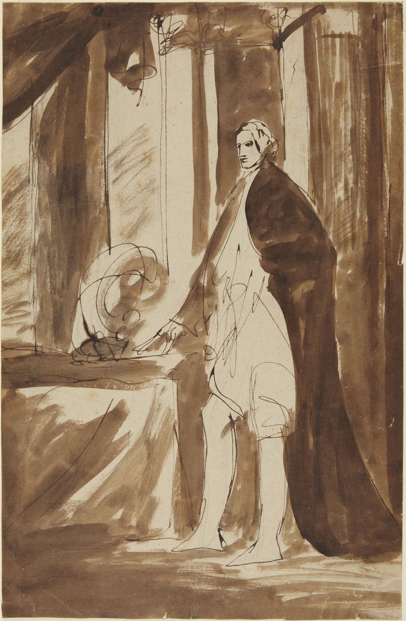 Studie für das Porträt eines Mannes von George Romney
