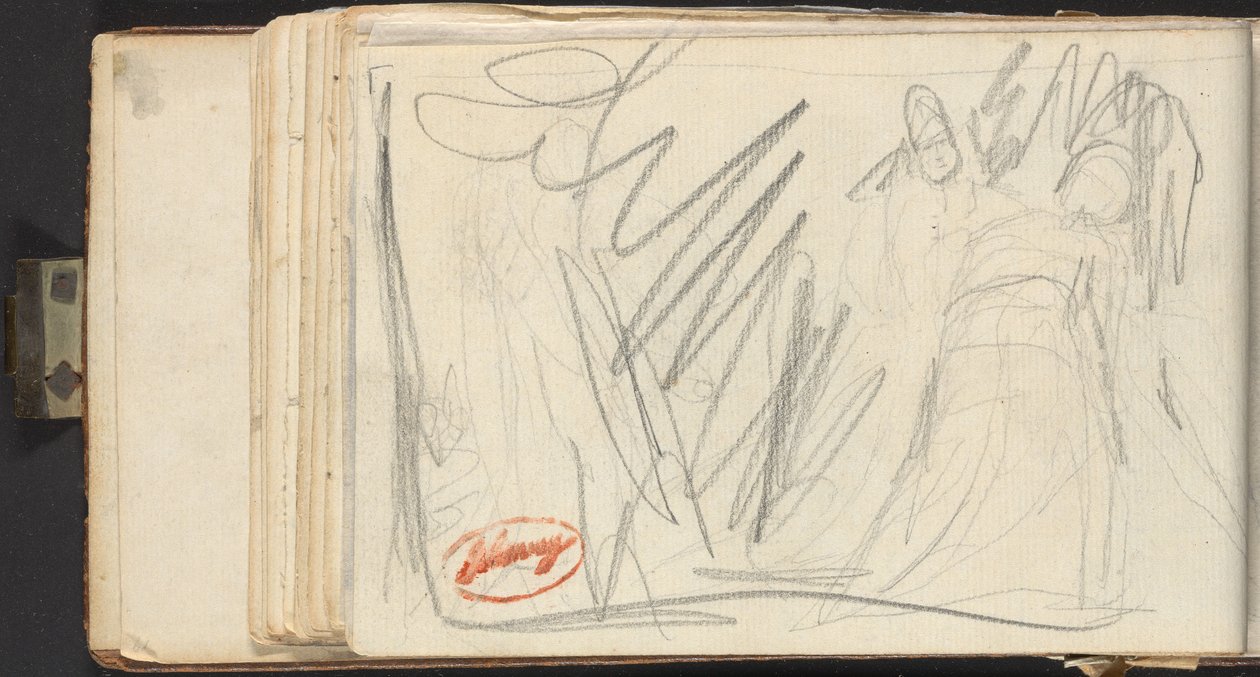 Zwei Figuren in fließenden Gewändern von George Romney
