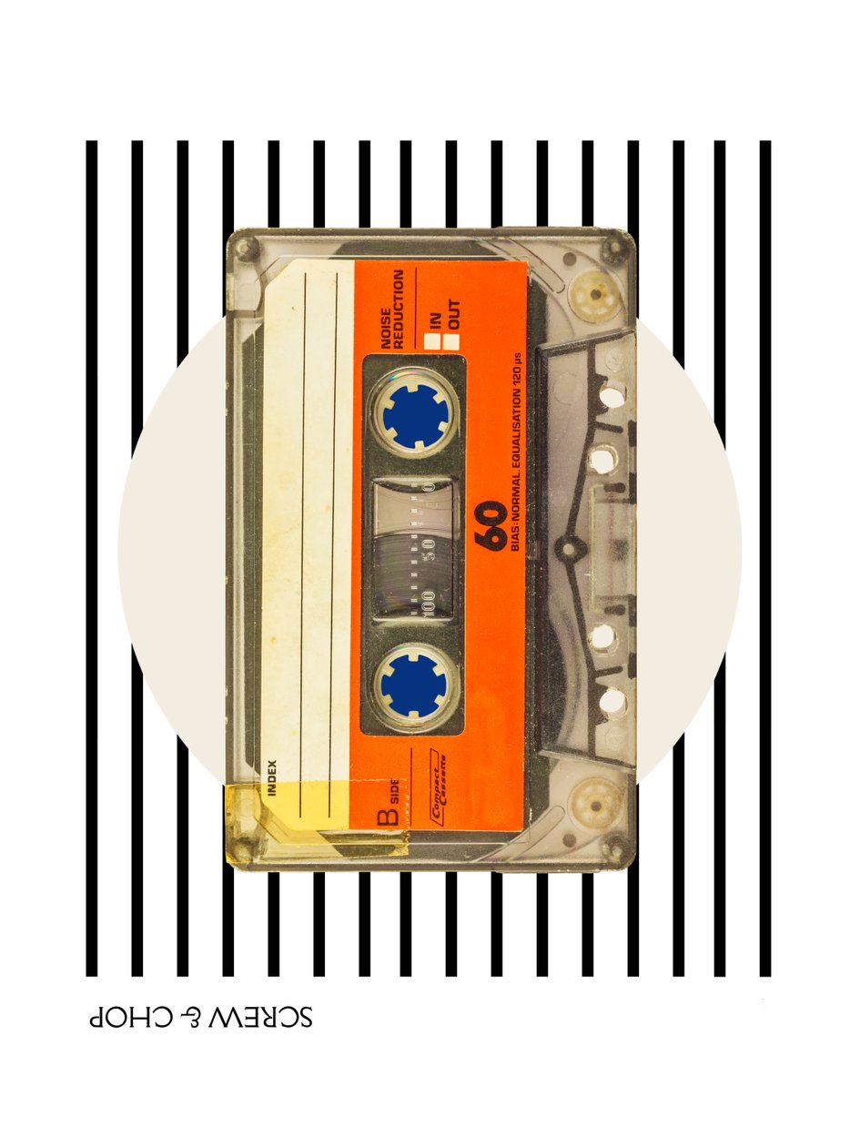 Schraube und Hacken (Kassette), 2023 von George Rosaly