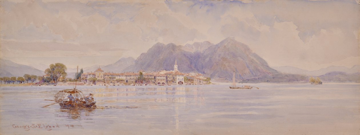 Isola dei Pescatori, Lago Maggiore von George Samuel Elgood