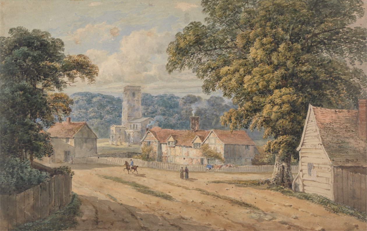 Das Dorf Aldbury, Hertfordshire von George Shepheard