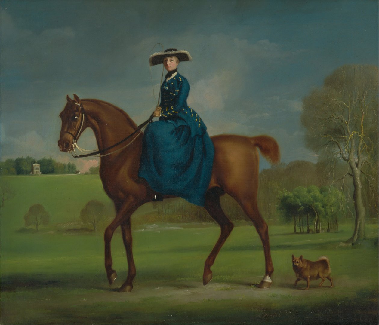Die Gräfin von Coningsby im Kostüm der Charlton-Jagd von George Stubbs