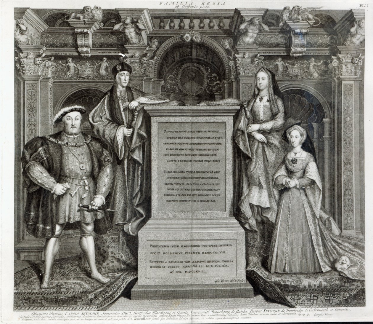 Familia Regia, oder Die Familie von Heinrich VIII., 1742 von George Vertue