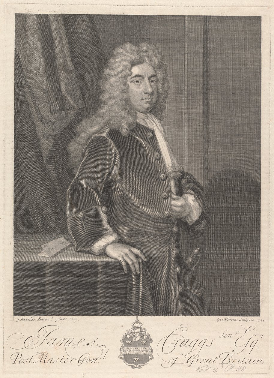 James Craggs der Ältere von George Vertue