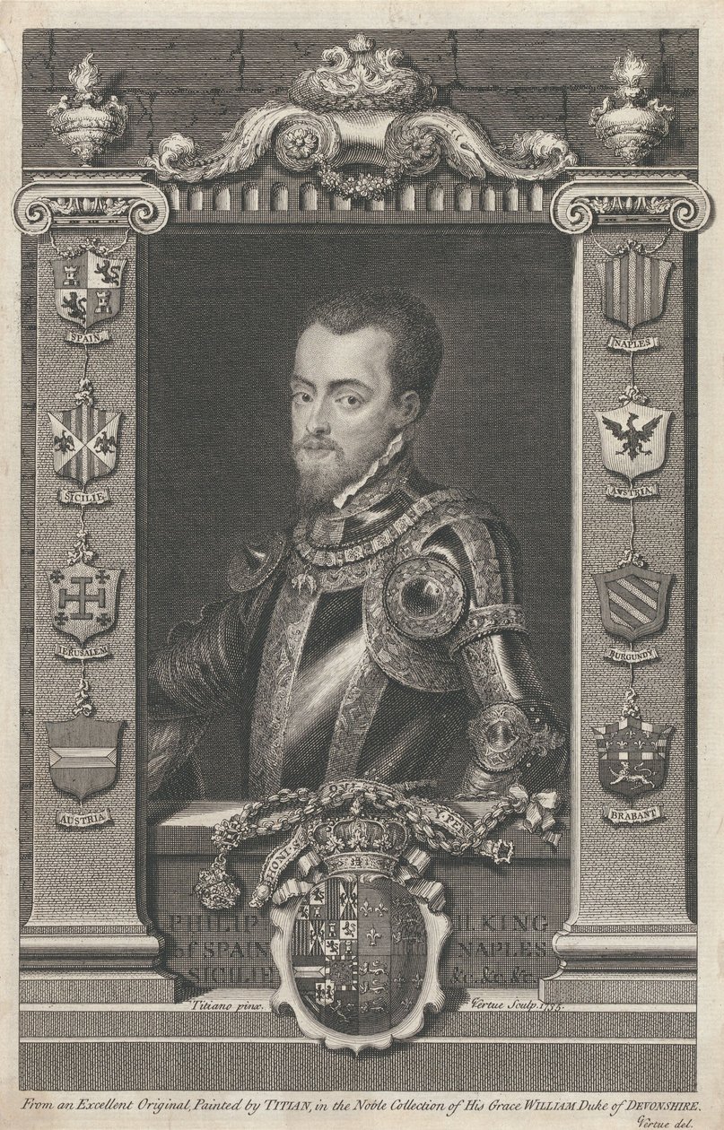 Philipp II. König von Spanien von George Vertue