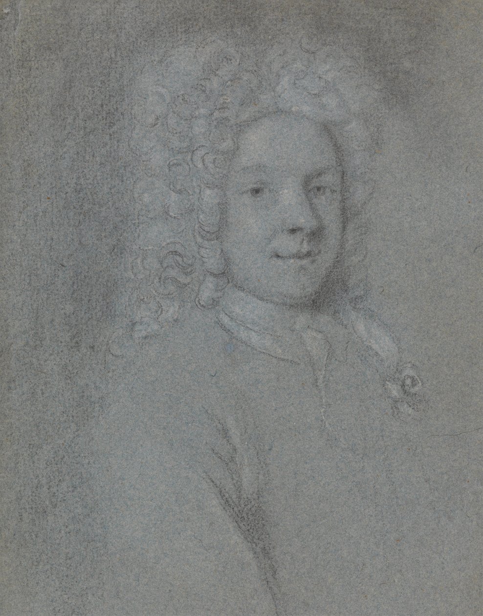 Porträt von John Dixon, nach rechts blickend von George Vertue