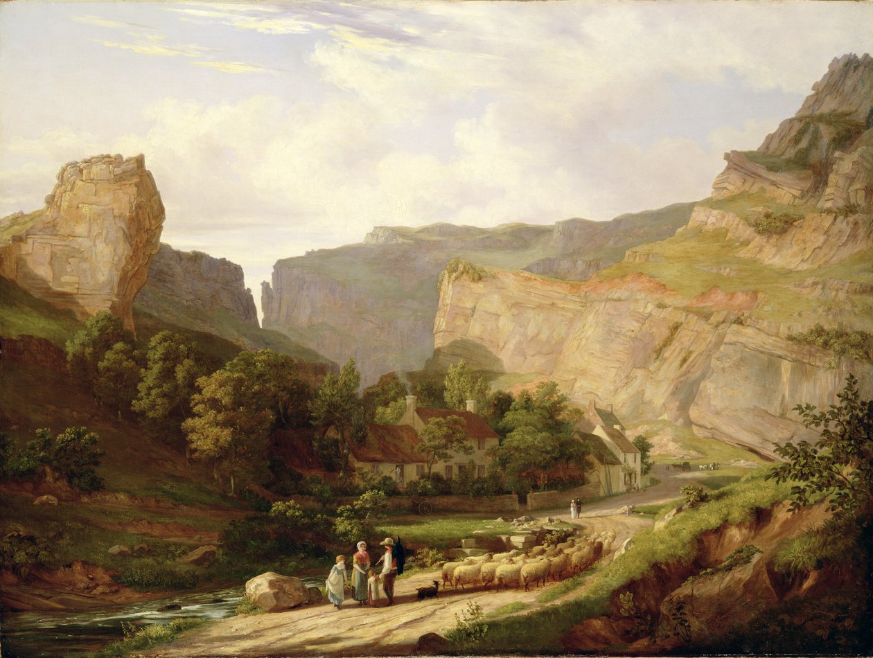Ein Blick auf die Cheddar-Schlucht von George Vincent