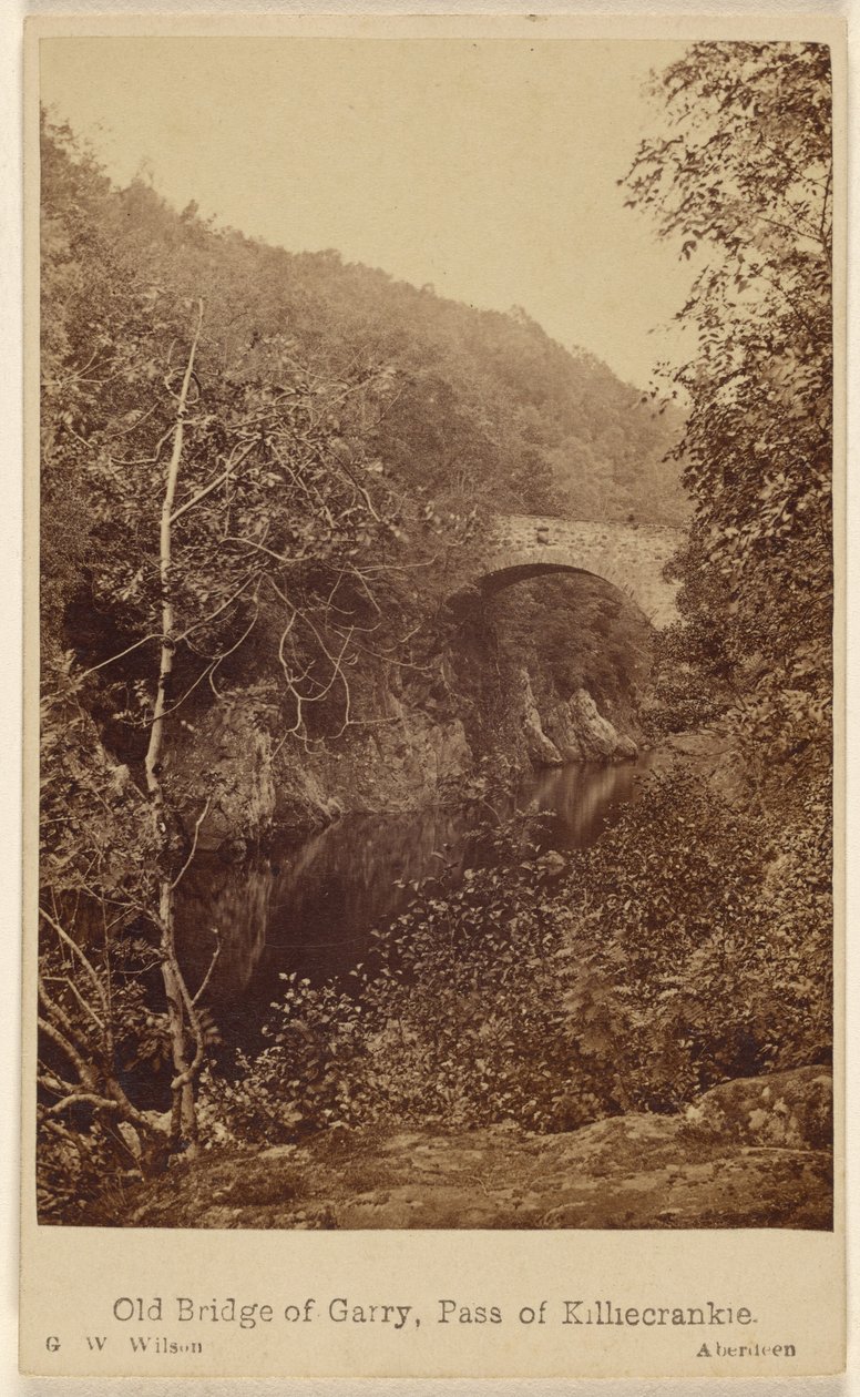 Alte Brücke von Garry, Pass von Killiecrankie von George Washington Wilson