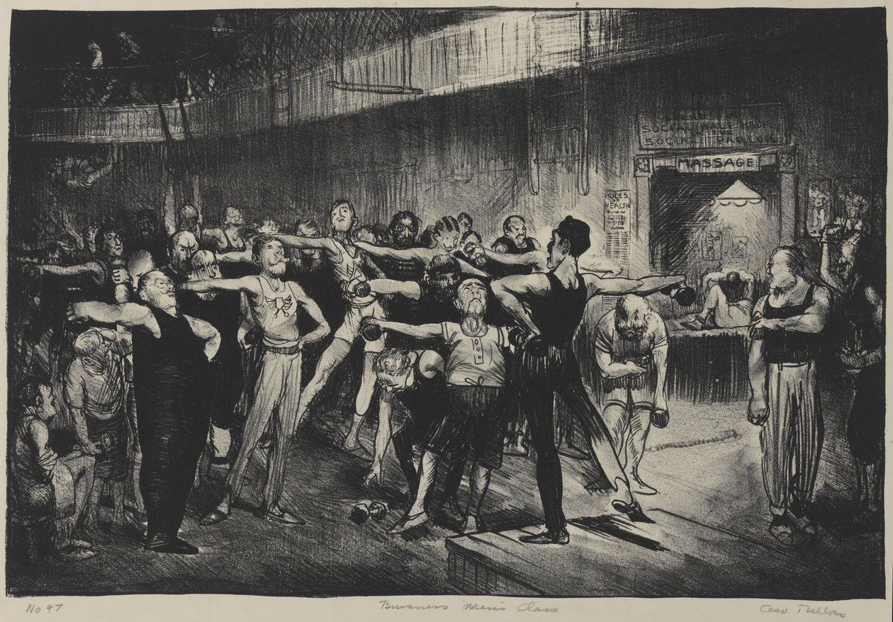 Business Mens Class (Business Mens Class, Y.M.C.A.), 1916 von George Wesley Bellows