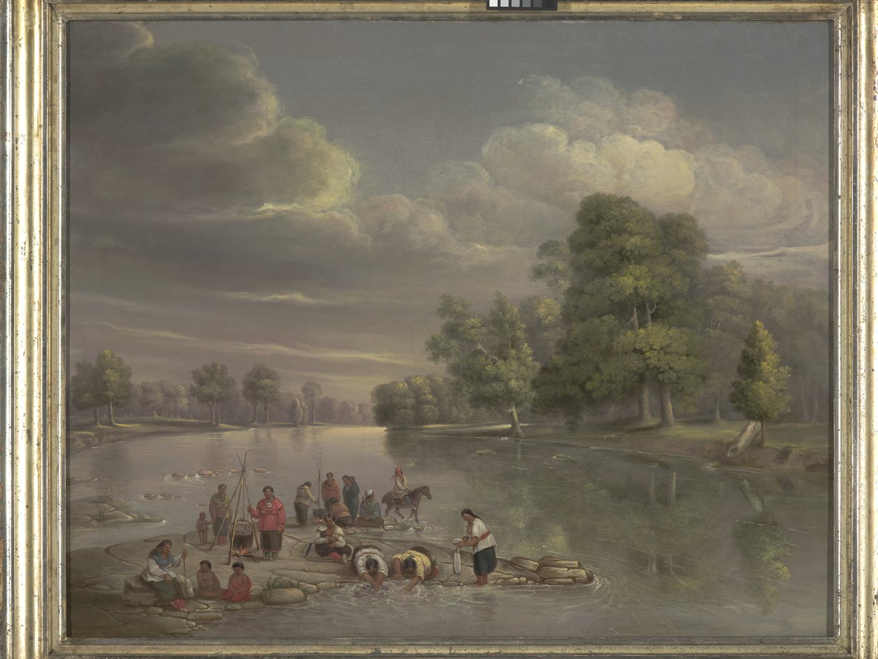 Szene am Wabash von George Winter