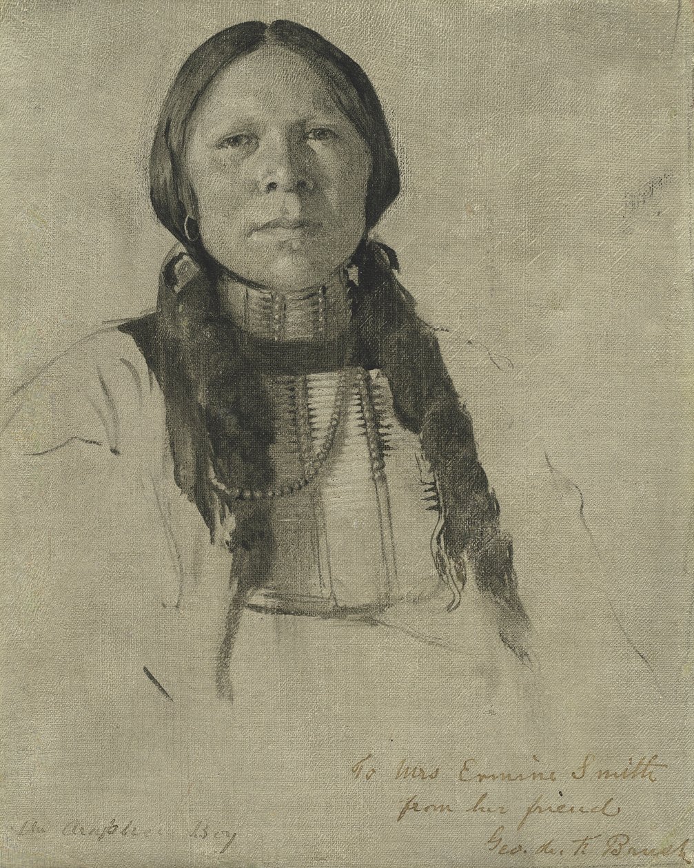 Ein Arapaho-Junge, ca. 1882 von George de Forest Brush