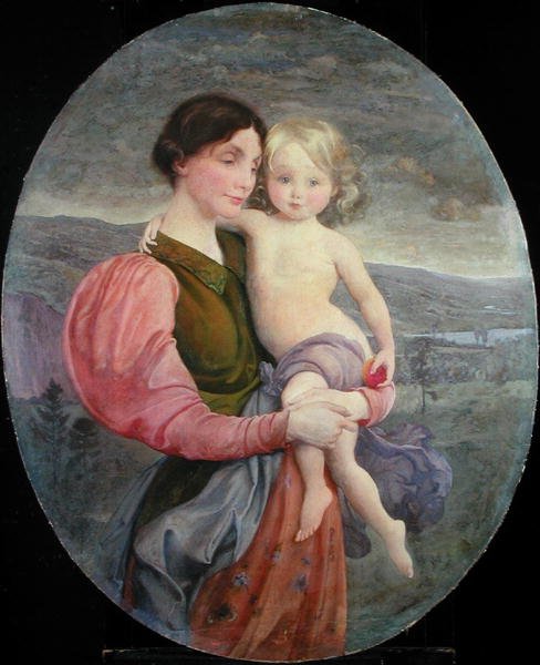 Mutter und Kind: Eine moderne Madonna von George de Forest Brush or Brusch