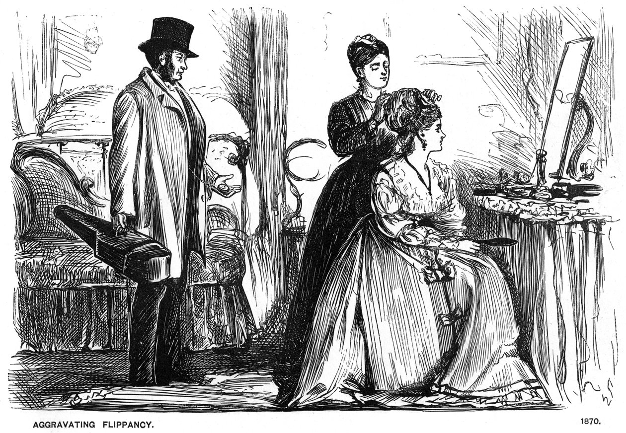 Ärgerliche Leichtfertigkeit, 1870-1891 von George du Maurier
