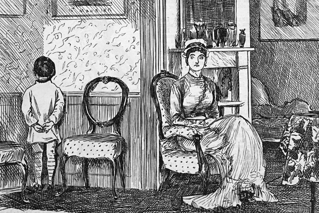 Die Schwierigkeit, die Oberhand zu behalten von George du Maurier
