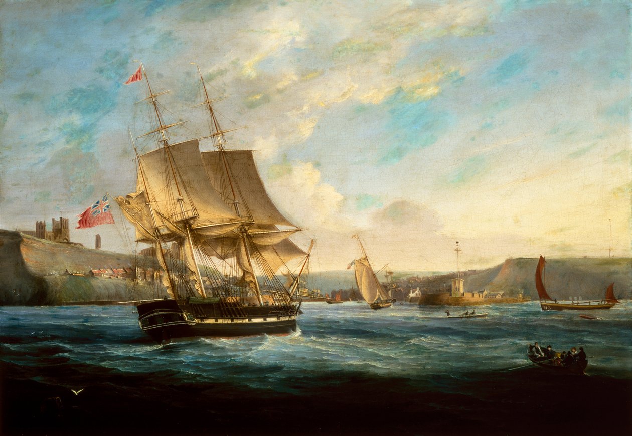 Walfänger Phoenix beim Einlaufen in den Hafen von Whitby von George the Elder Chambers