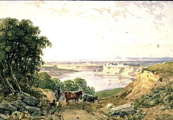 Landschaft mit Rindern von George the Younger Barret