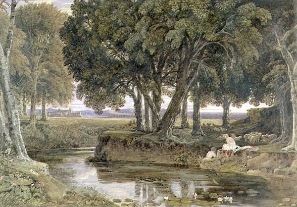 Das Ende des Tages, 1829 von George the Younger Barret