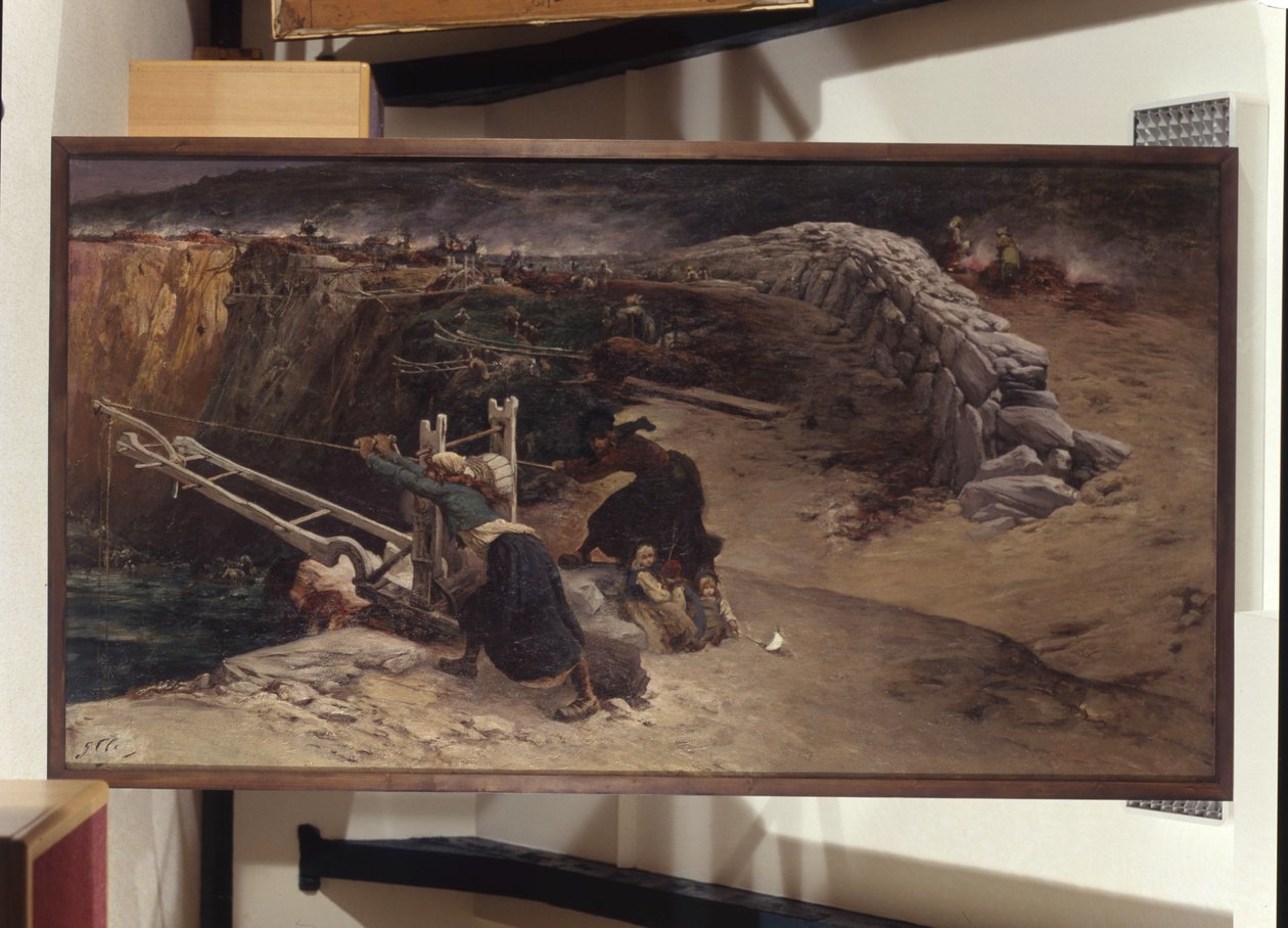 Die Seetangbrennerinnen von Georges Clairin