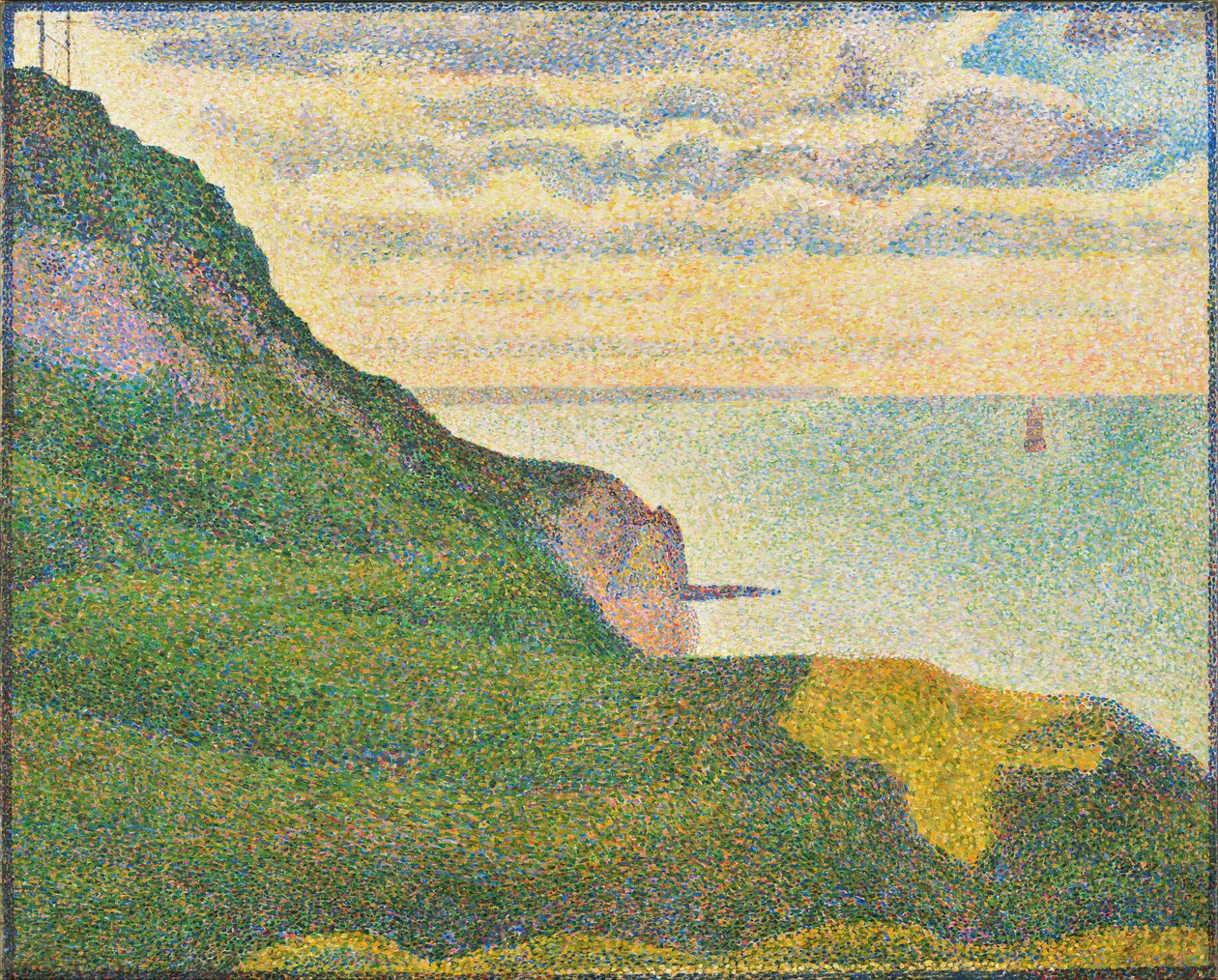 Meereslandschaft bei Port-en-Bessin, Normandie, 1888 von Georges Seurat