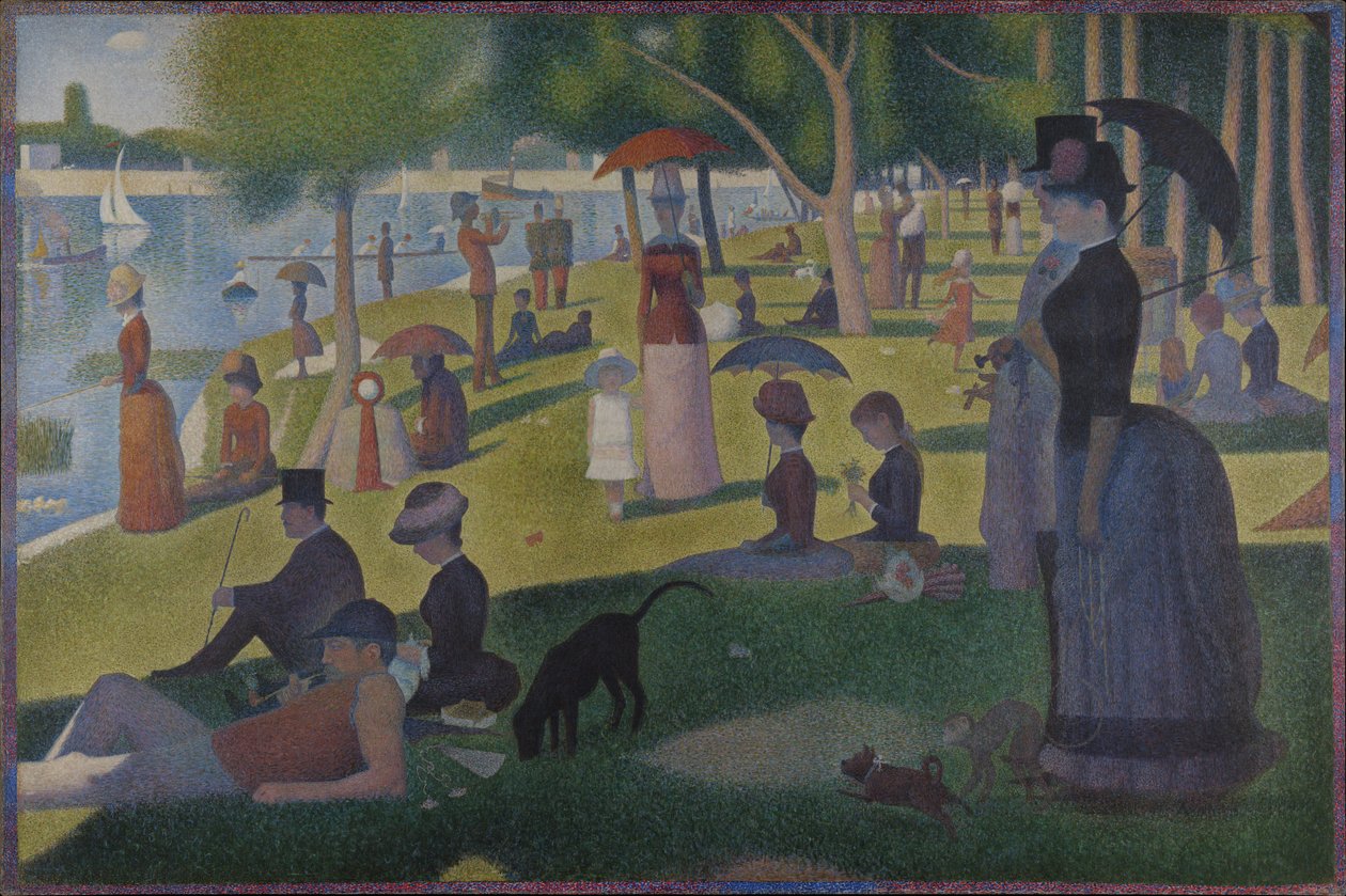 Ein Sonntagnachmittag auf der Insel La Grande Jatte -- 1884 von Georges Seurat