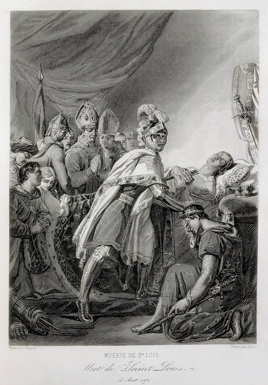 Ludwig IX., Heiliger Ludwig von Frankreich (Gravur) von Georges (after) Rouget