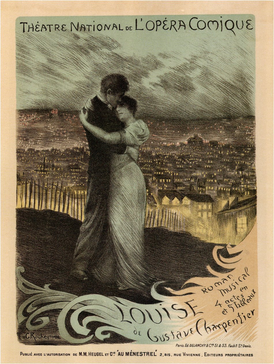 Plakat für die Oper Louise von Gustave Charpentier, 1900 von Georges Antoine Rochegrosse