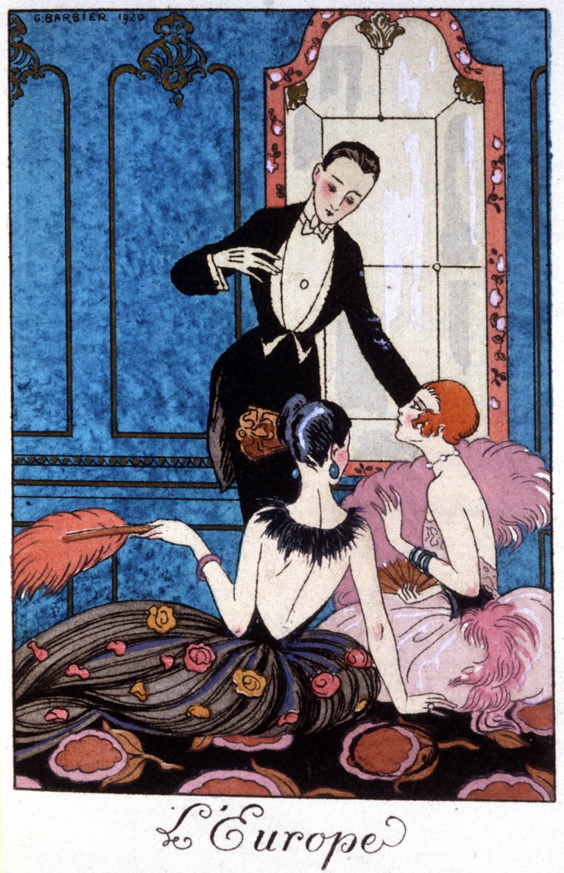 Europa, frühes 20. Jahrhundert (Illustration) von Georges Barbier