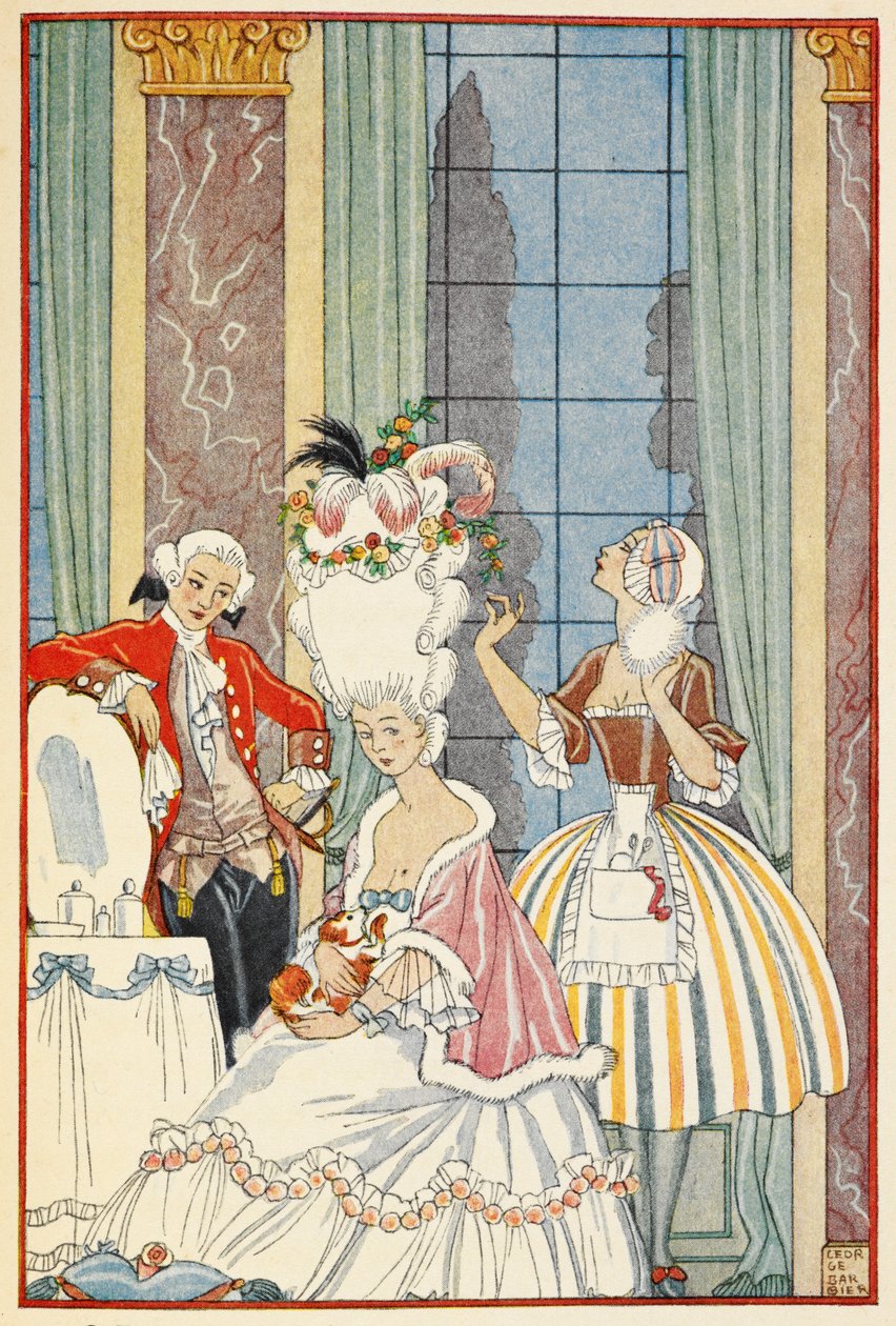 La France au 18me siècle. Französische Aristokratie des achtzehnten Jahrhunderts von Georges Barbier