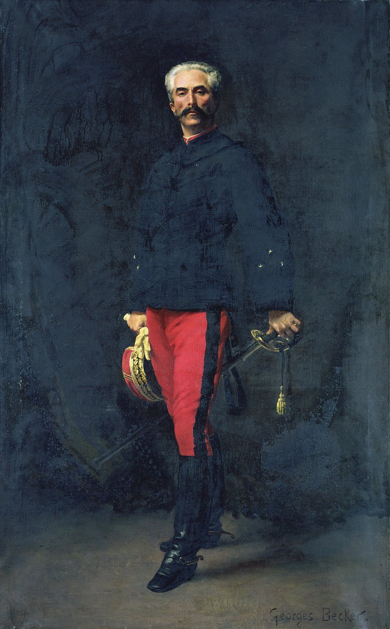 General Gaston Auguste (1830-1909) Marquis de Gallifet von Georges Becker