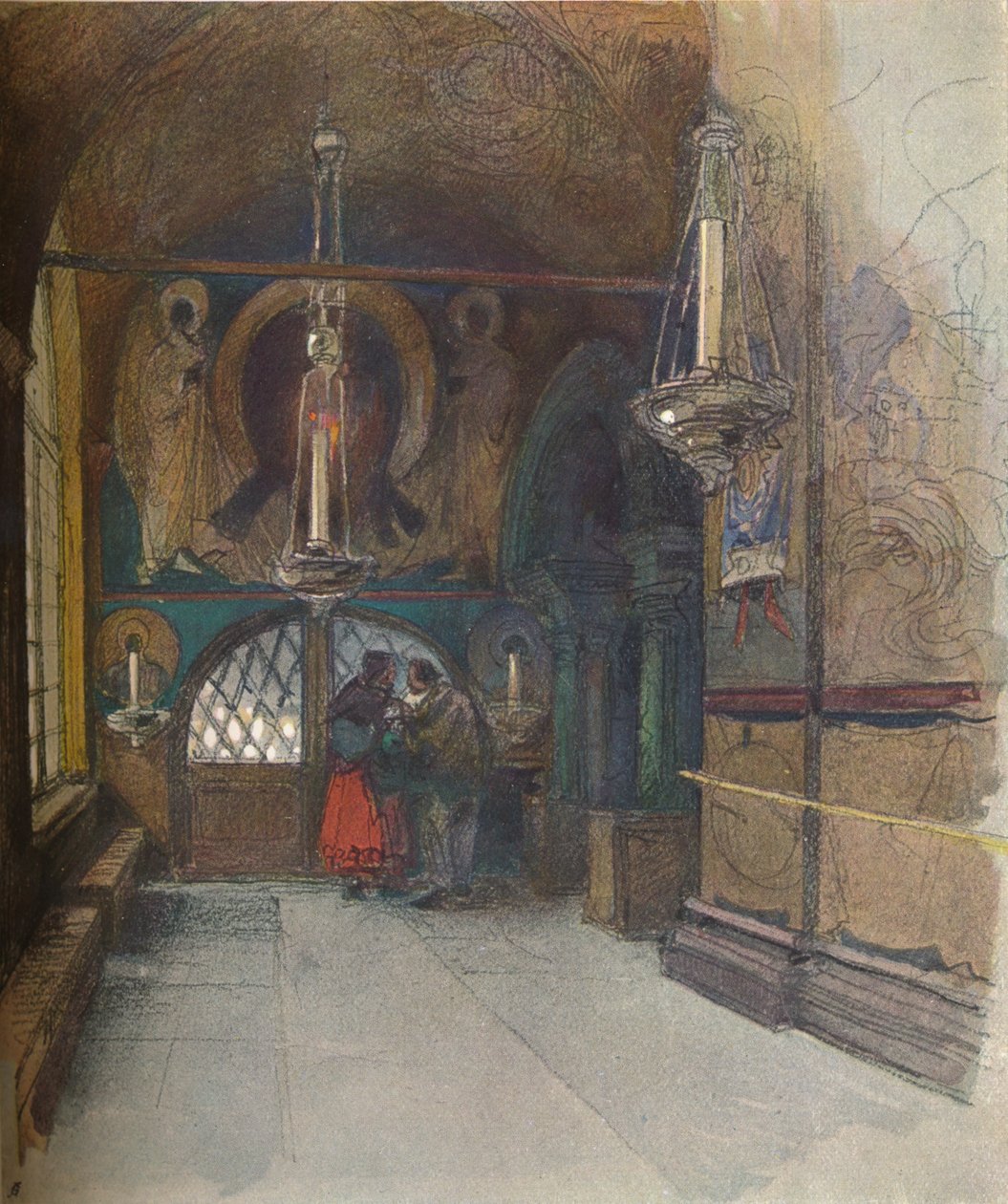 Innenraum der Kathedrale der Verkündigung, Moskau von Georges Kossiakoff