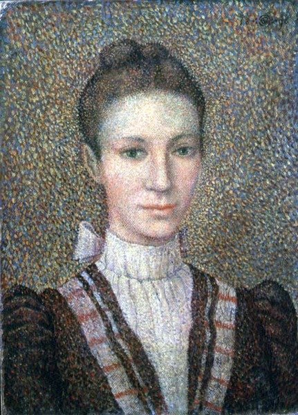 Kopf und Schultern eines jungen Mädchens von Georges Lemmen