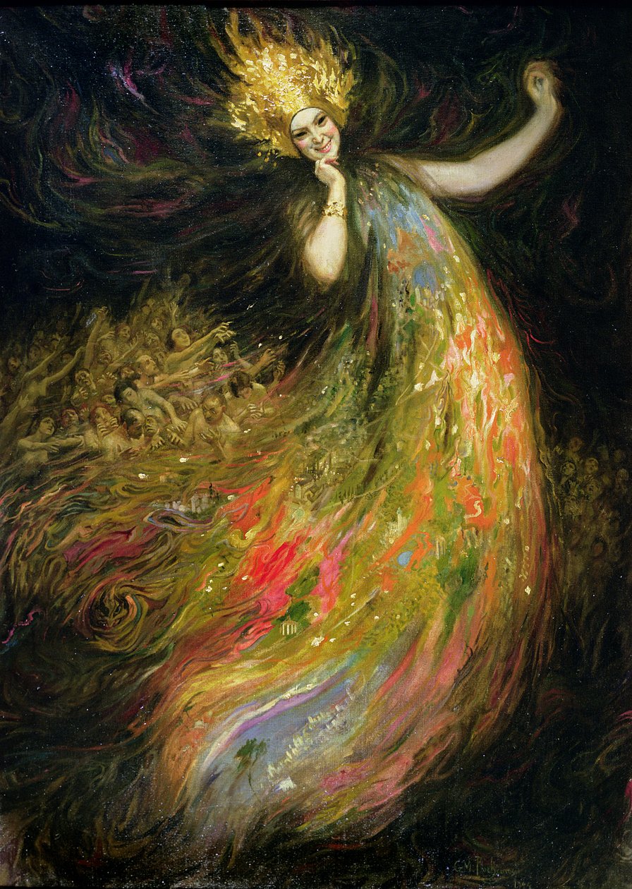 Die Verfolgung der Maya, 1924 von Georges Marie Rochegrosse