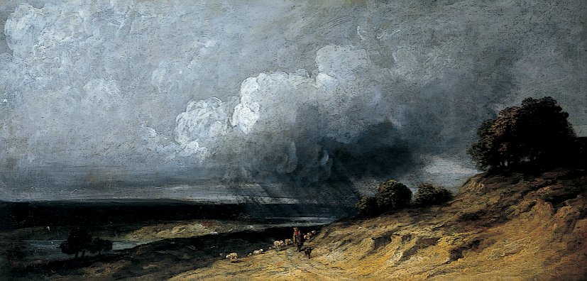 Sturm über Montmartre, ca. 1763 - 1843 von Georges Michel