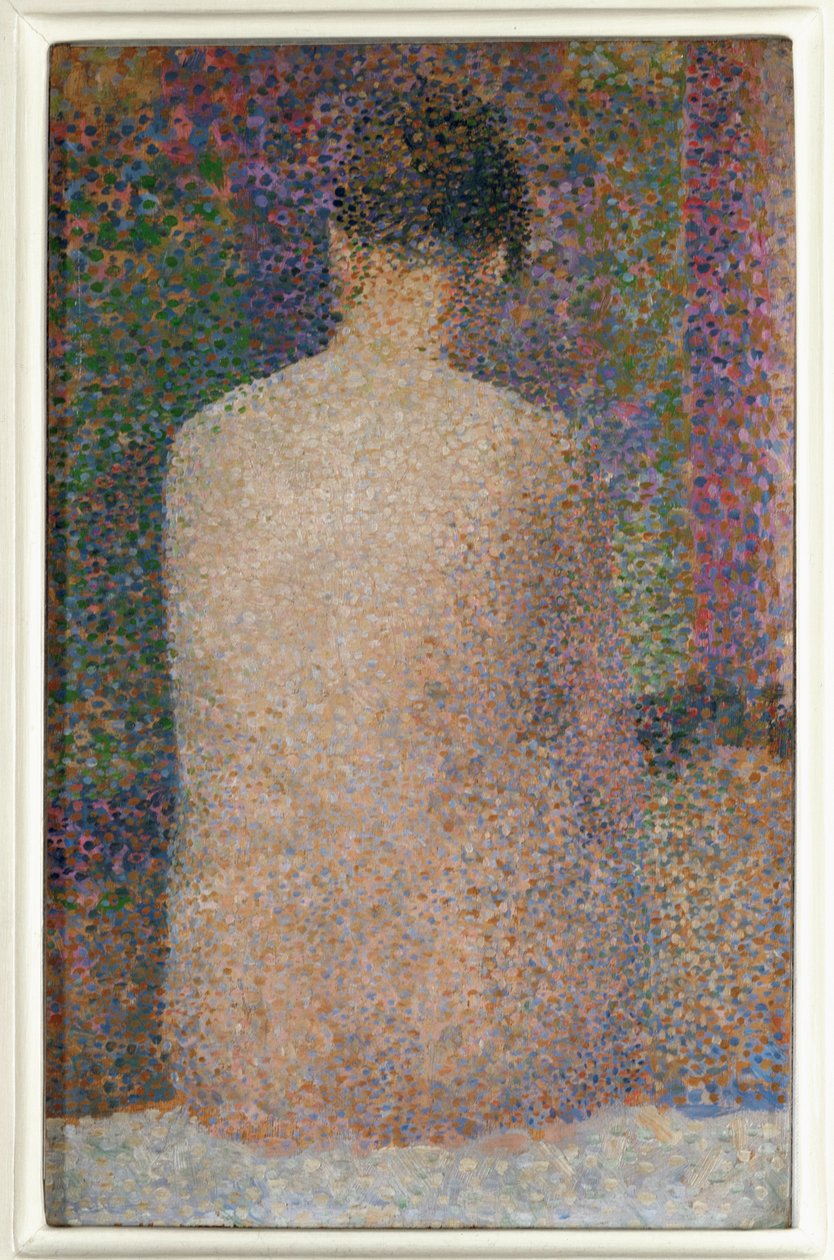 Modell, Rückansicht von Georges Pierre Seurat