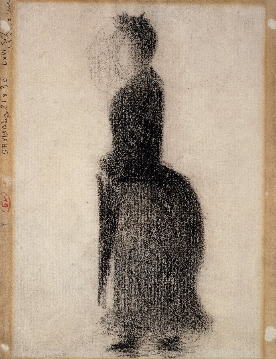 Frau mit Sonnenschirm, ca. 1883 von Georges Pierre Seurat