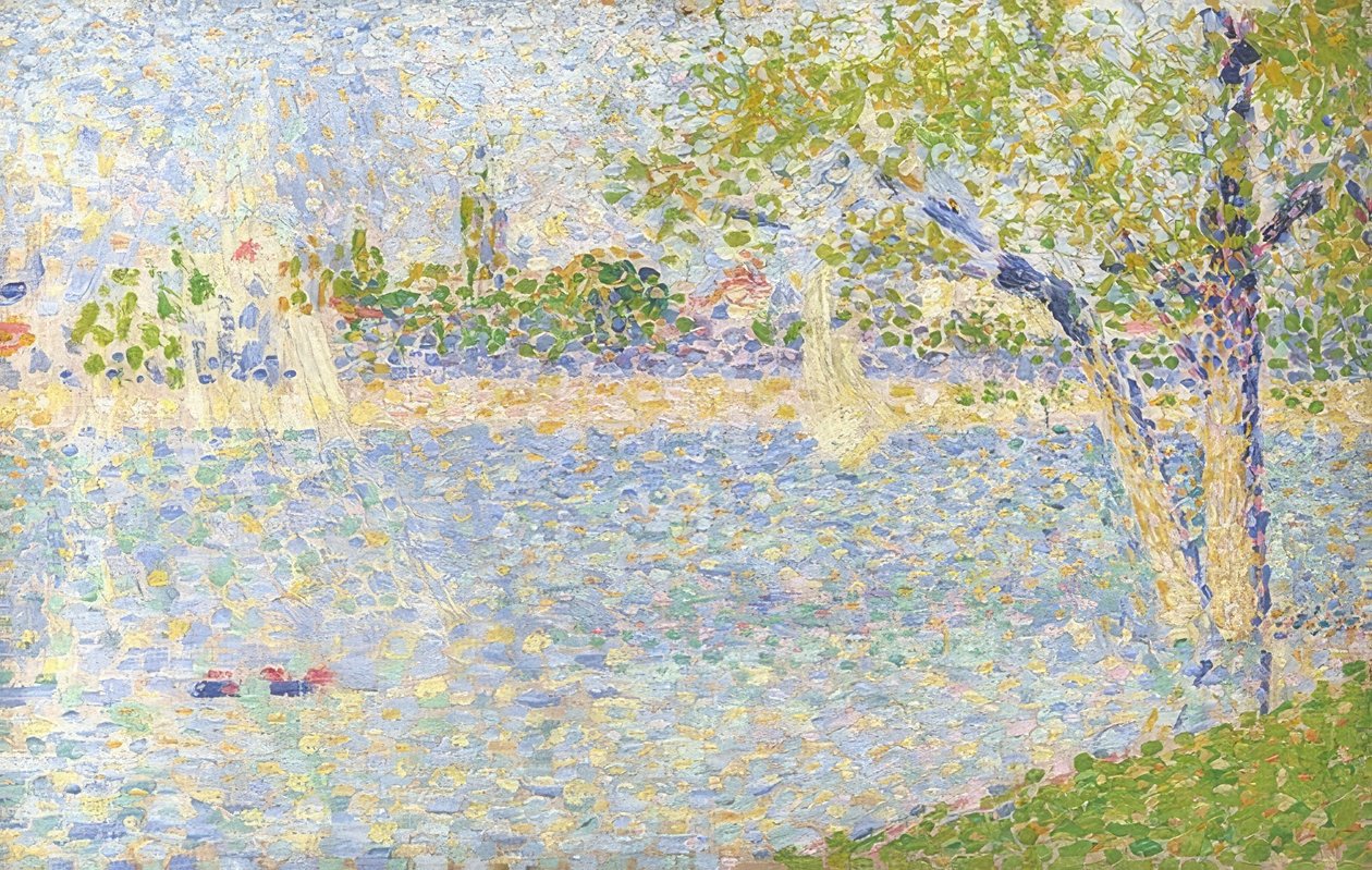 Die Seine von der Grande Jatte aus gesehen von Georges Seurat