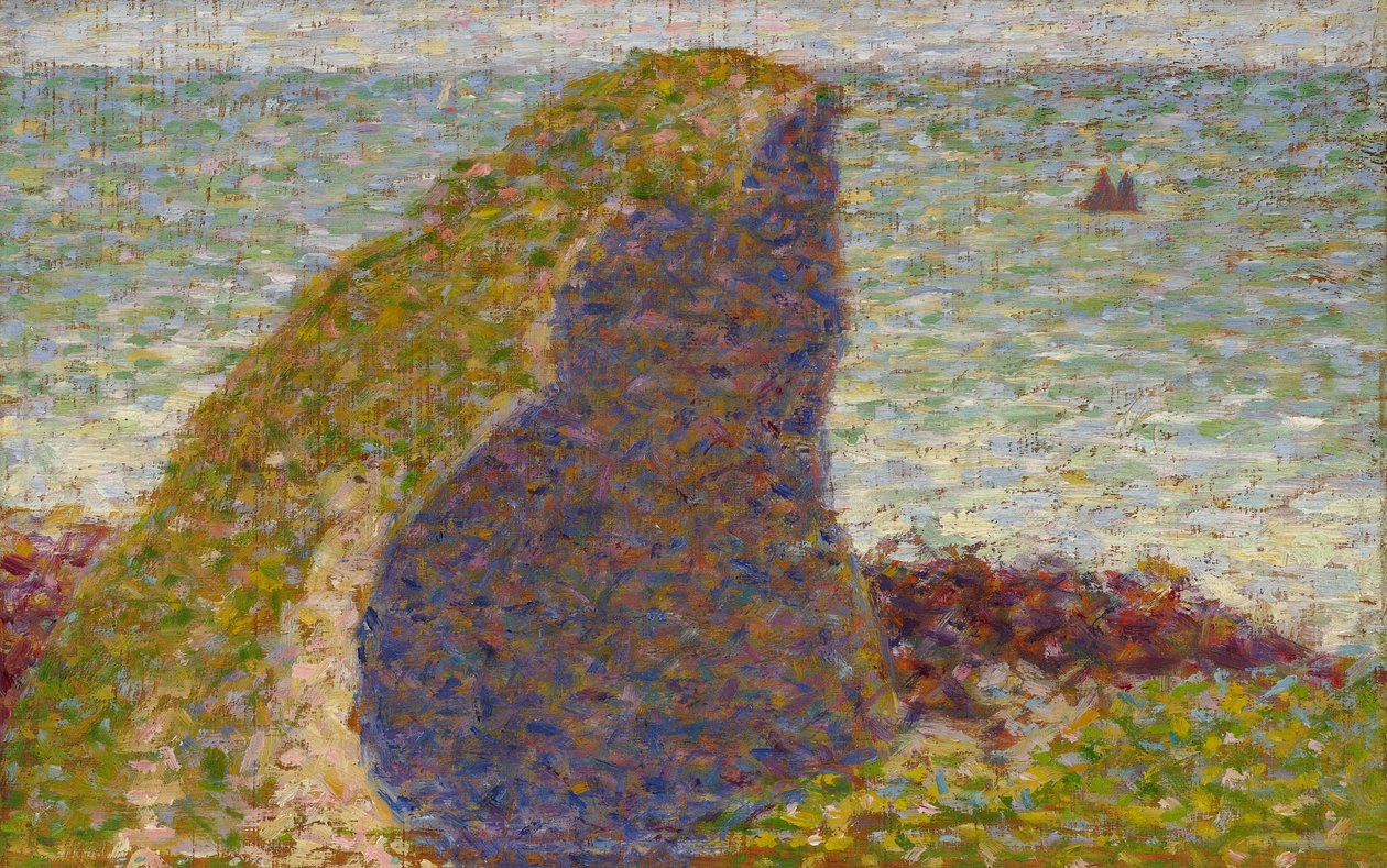 Le Bec du Hoc (Studie) von Georges Seurat