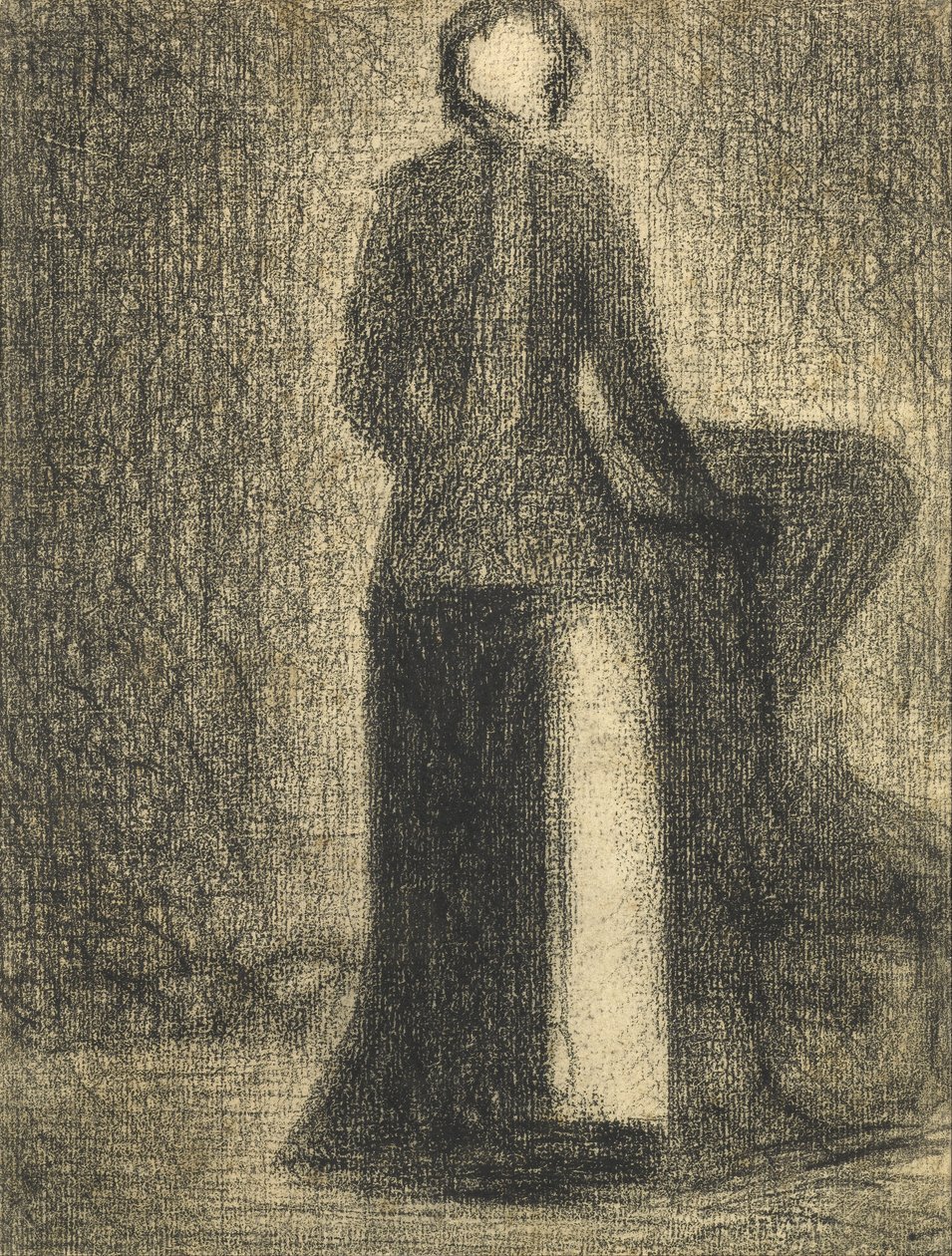 Kindermädchen mit Kinderwagen von Georges Seurat