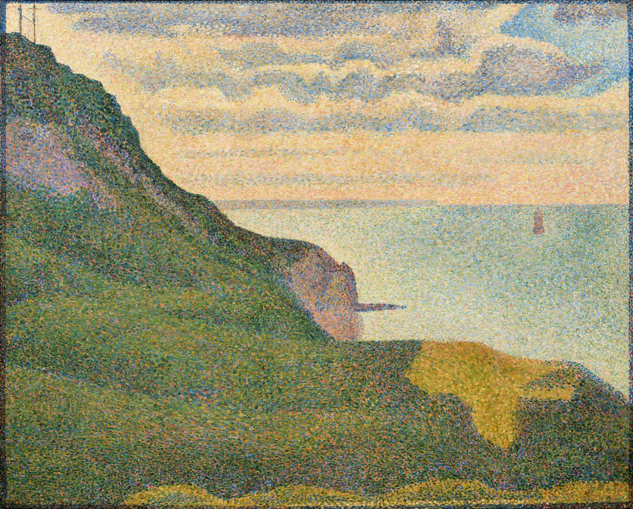Meereslandschaft bei Port-en-Bessin, Normandie von Georges Seurat