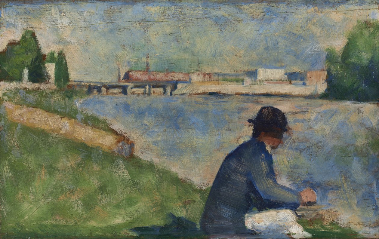 Studie für "Badende in Asnières" von Georges Seurat