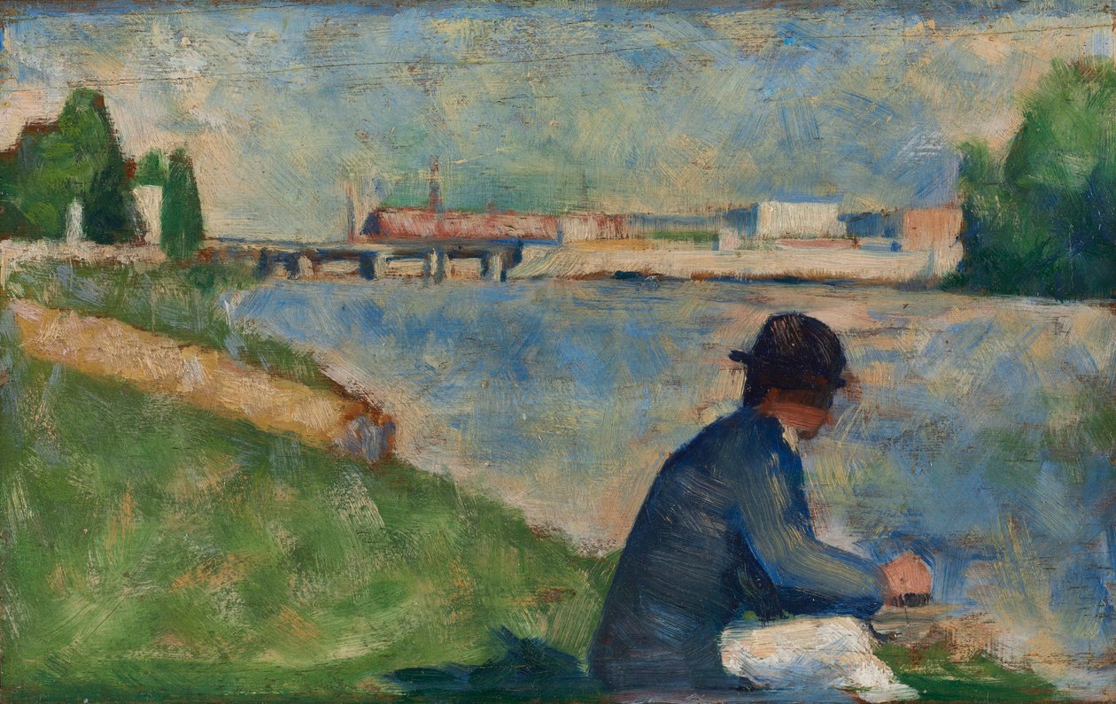 Studie für Badende in Asnières, c. 1883-1884 von Georges Seurat