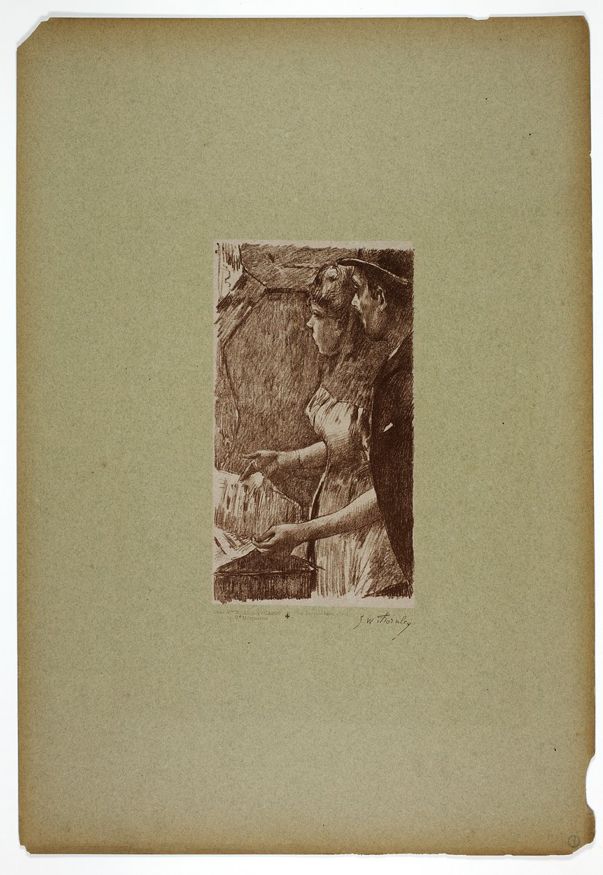 Sängerin wartet von Georges William Thornley