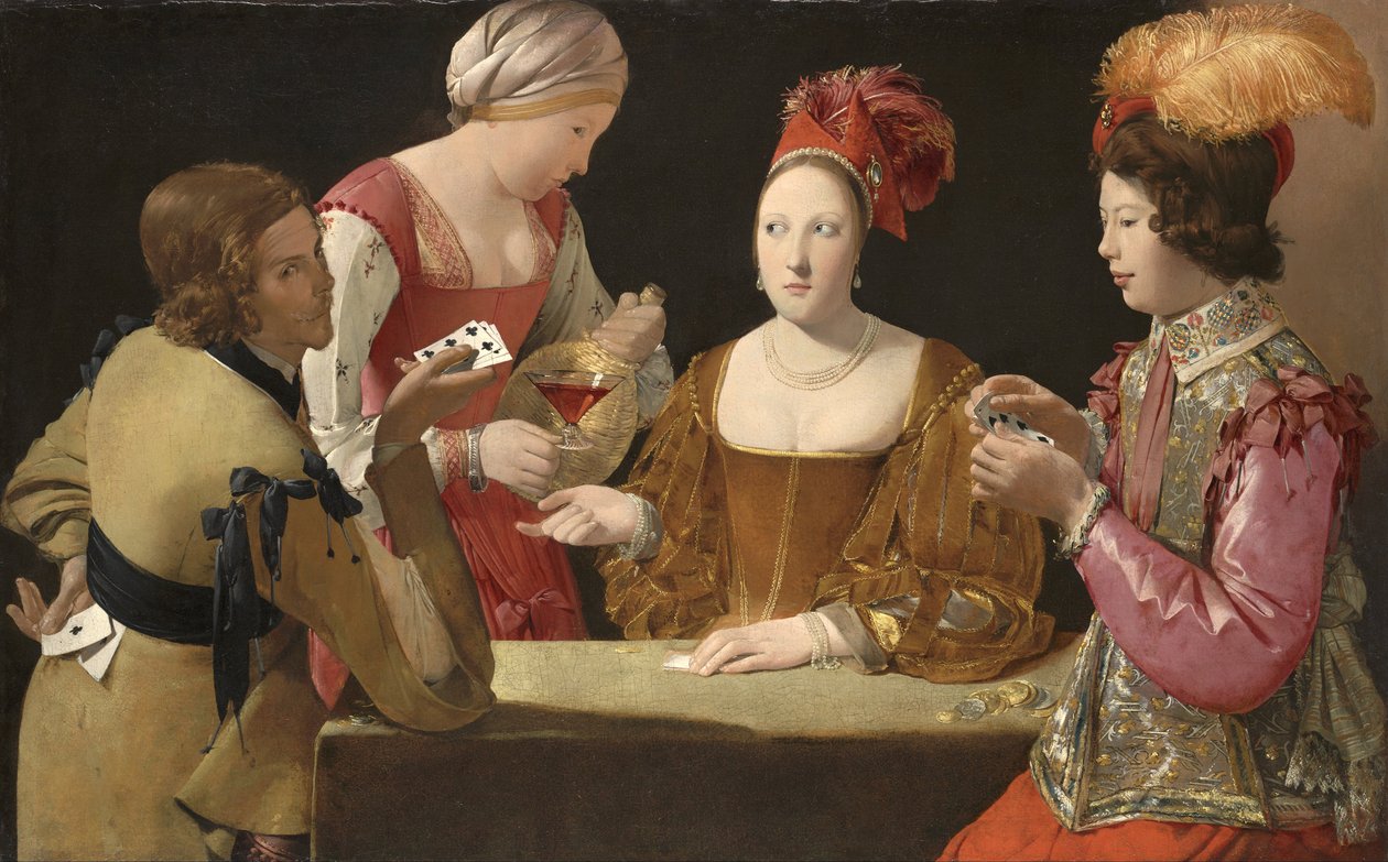 Der Betrüger mit dem Kreuz-Ass von Georges de La Tour