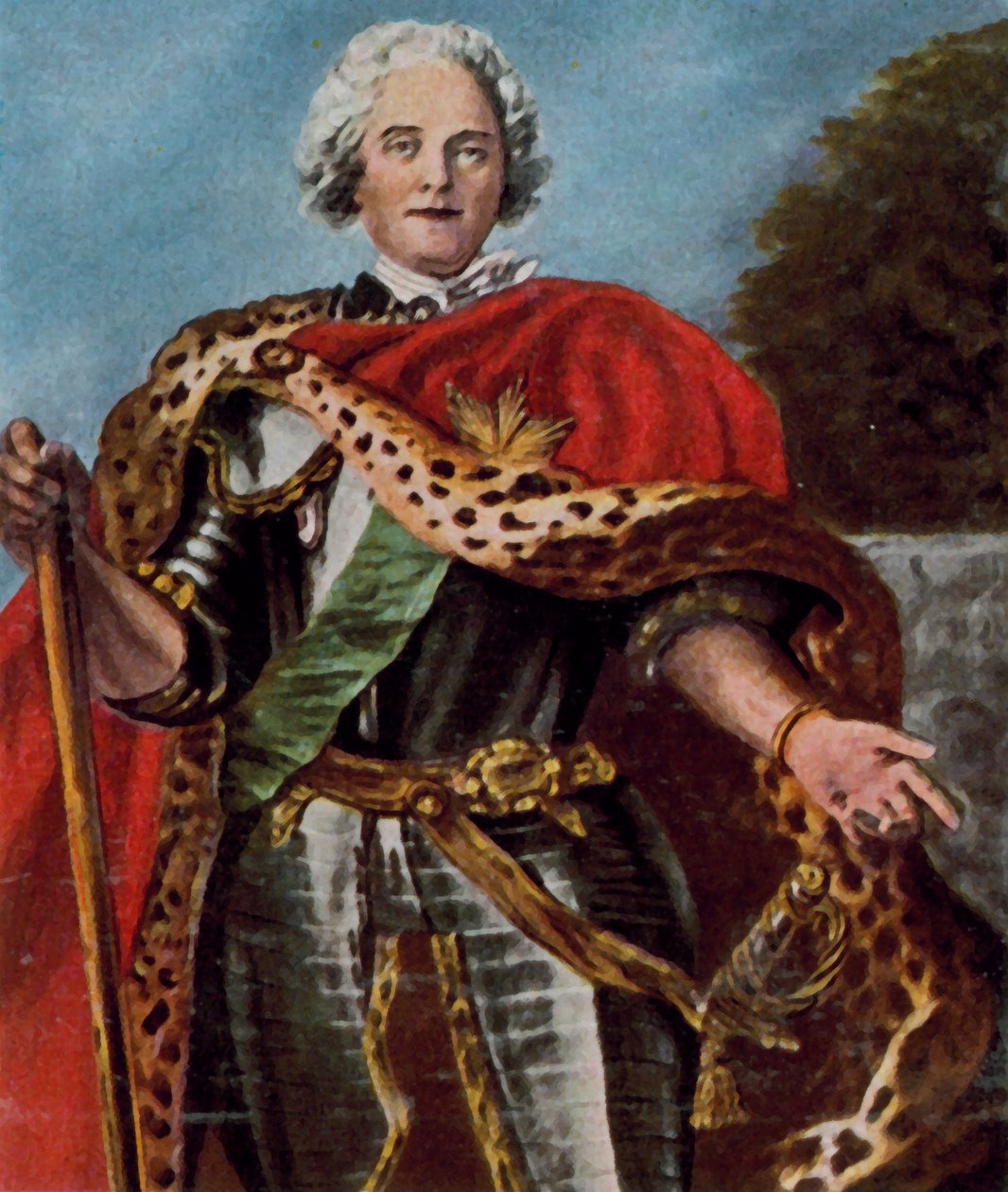Graf Moritz von Sachsen von Georges de la (after) Tour