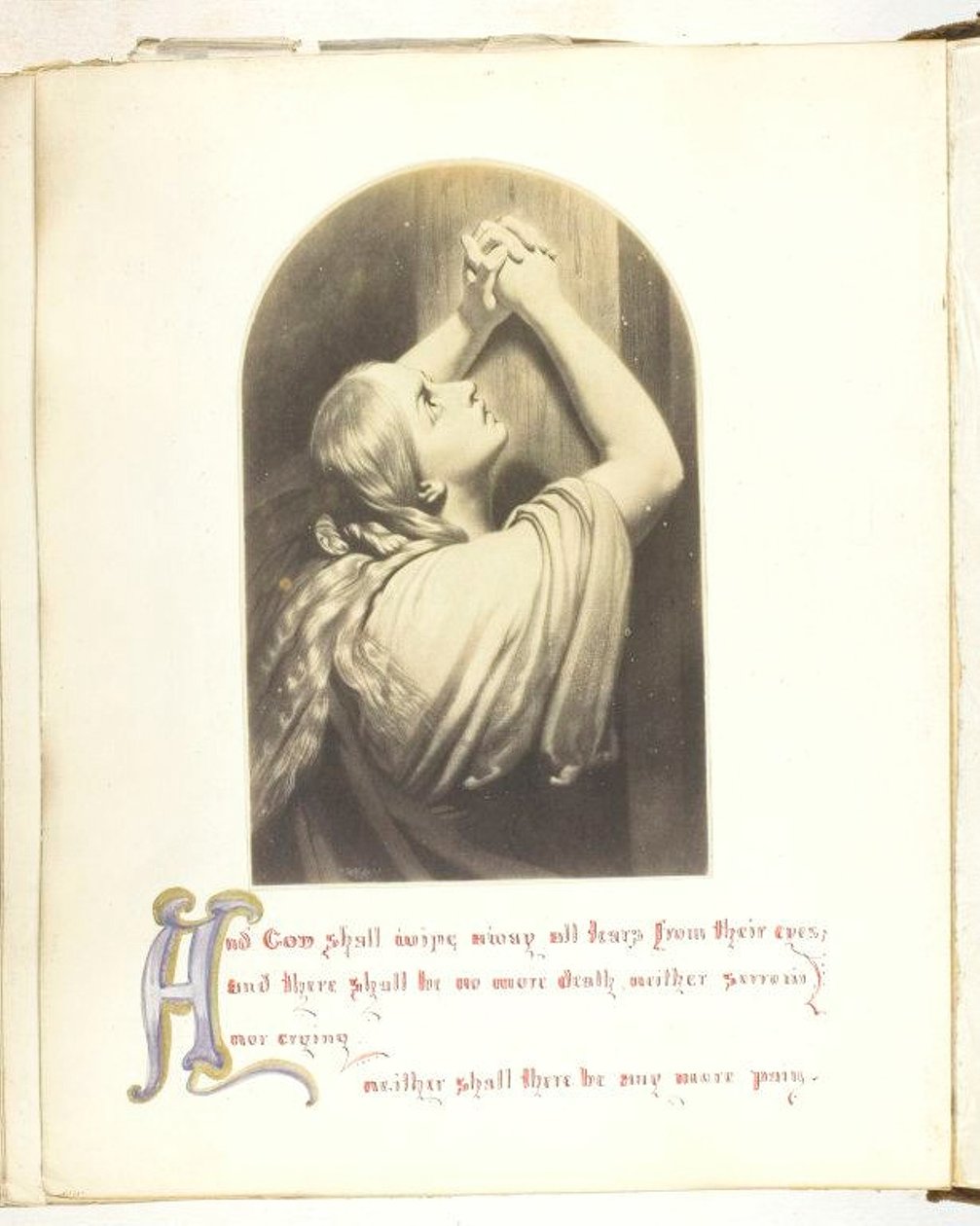 Ohne Titel [Illustration mit biblischem Zitat], 1855-68 von Georgina Cowper