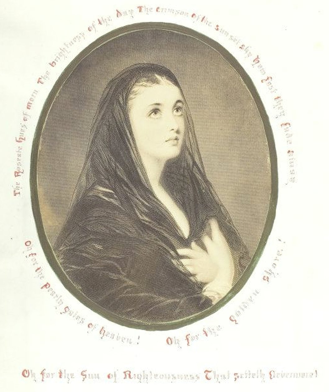 Ohne Titel [fromme Frau im Schleier] von Georgina Cowper