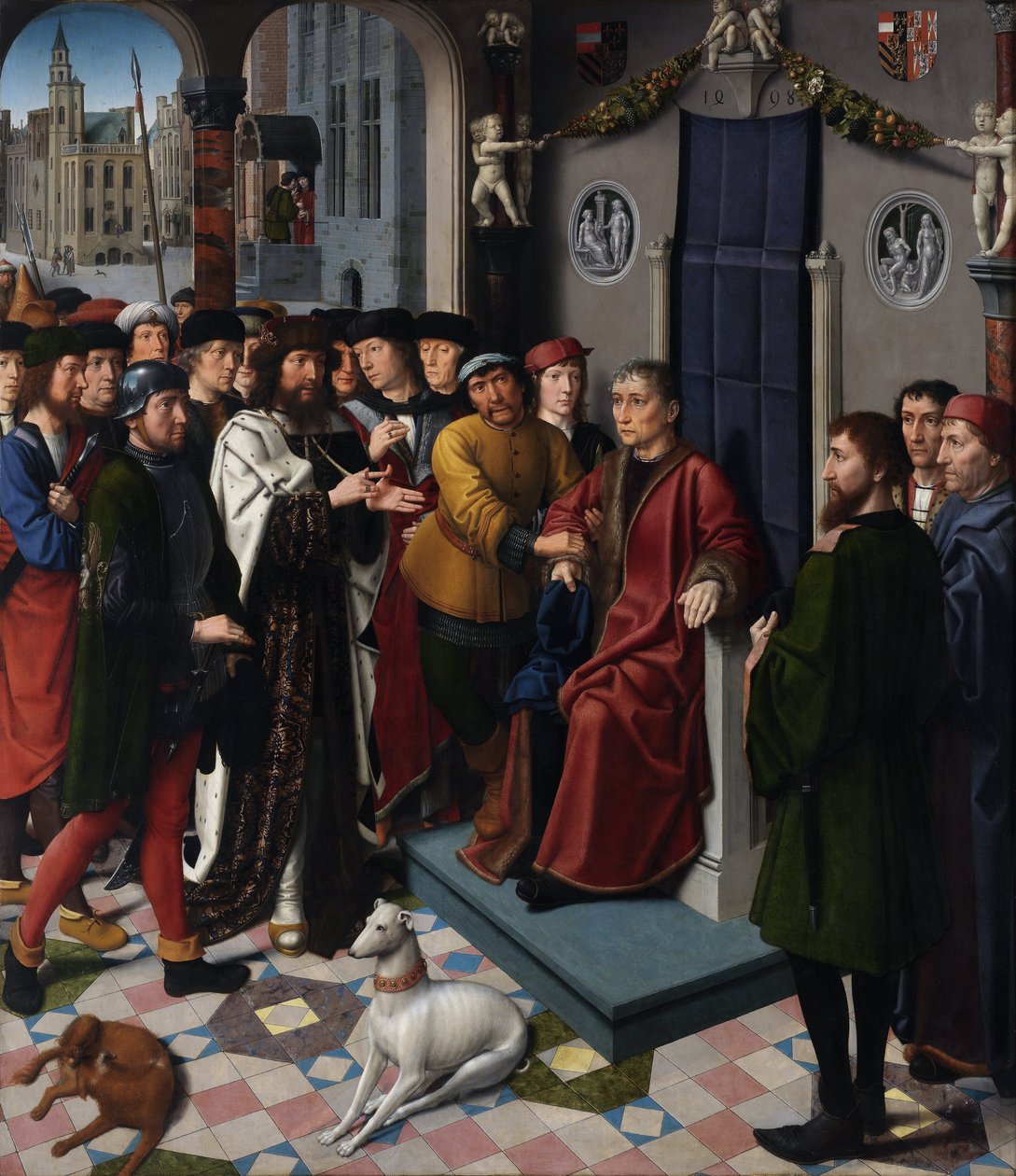 Das Urteil des Cambyses (linkes Panel) von Gerard David