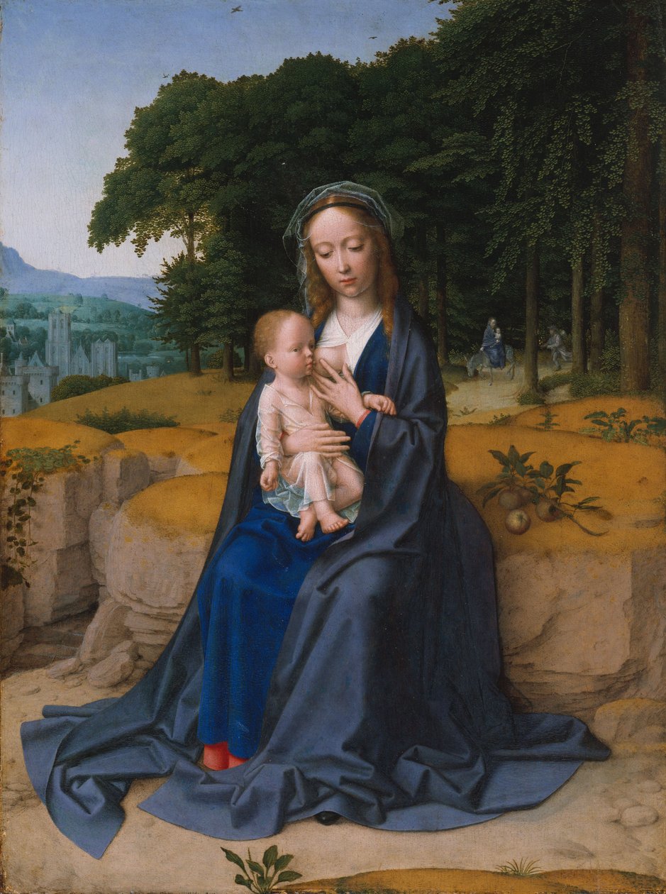 Die Rast auf der Flucht nach Ägypten, ca. 1512-15 von Gerard David